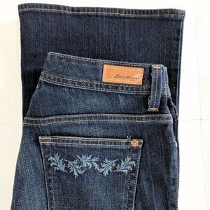 NWT Eddie Bauer Stretch Jeans 8 Long